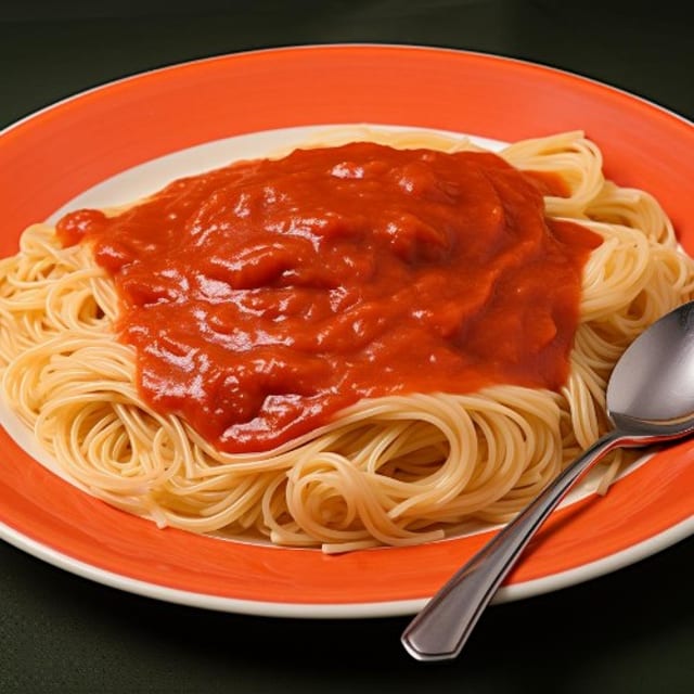 Spaghetti with Marinara Sauce.