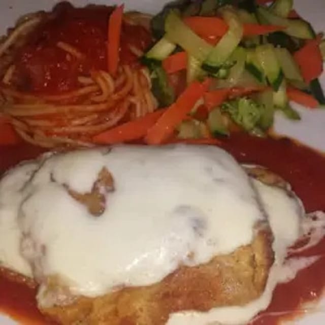 Veal Parmigiana.